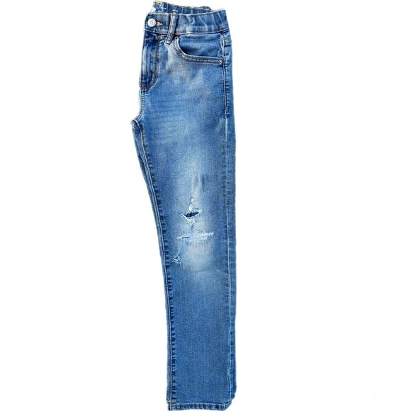 Old Navy Karate Slim Boys Medium Wash Distressed Jeans Size 10 - Picture 2 of 7